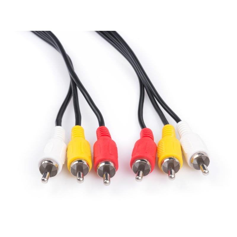Кабель мультимедійний 3RCA to 3RCA 1.8m Vinga (RCA02-1.8)