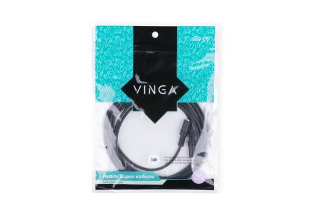 Кабель мультимедійний Jack 3.5mm M/F 3.0m Vinga (3.5STMF01-3.0)