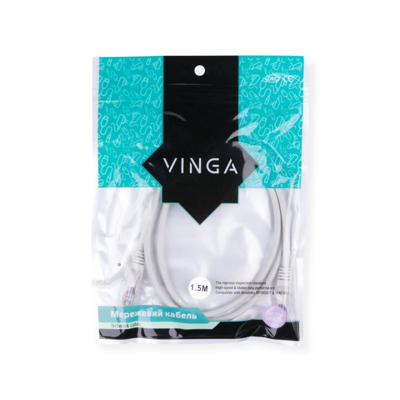 Патч-корд Vinga UTPCat5e0.5CCA-1.5
