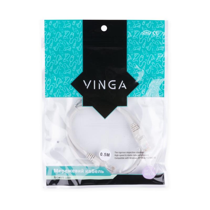 Патч-корд Vinga UTPCat5e0.5CU-0.5
