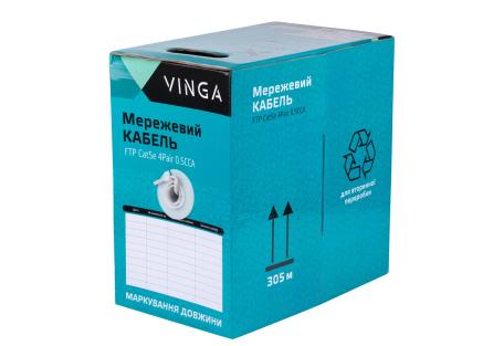 Кабель мережевий Vinga FTPCat5e4Pair0.5CCA-305