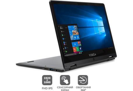 Ноутбук Vinga Twizzle J116 (J116-C40464BWH)