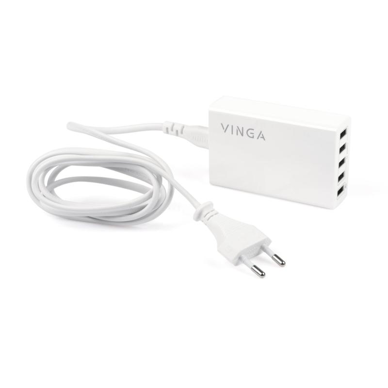 Зарядний пристрій Vinga M044 Smart Charge + QC3.0 (M044)