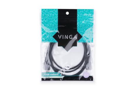 Дата кабель USB 2.0 AM to Mini 5P 1.8m Vinga (USBAMmini01-1.8)