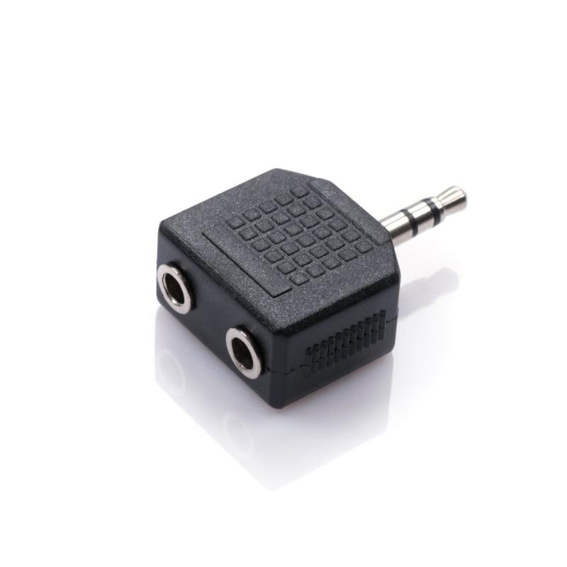 Перехідник Jack 3.5mm M to 2xJack 3.5mm F Vinga (3.5ST02)