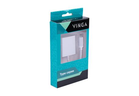 Перехідник Type-C Male to DVI 24+5 F 0.15m Vinga (USBCMDVI-01)