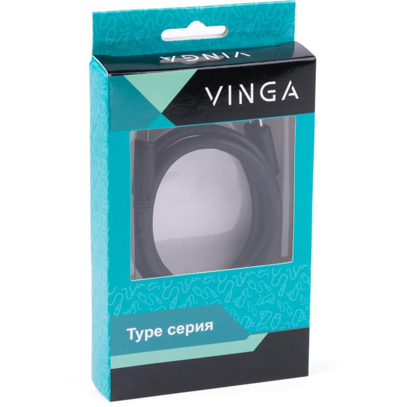 Дата кабель USB 3.1 Type-C to Type-C 1.0m 5A Vinga (USBCMCM01-1.0)