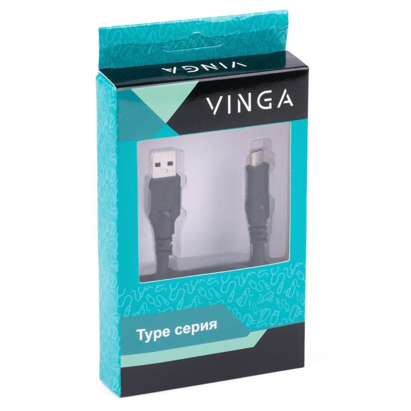 Дата кабель USB 3.0 Type-C to AM 1.0m Vinga (USBAMCM01-1.0)