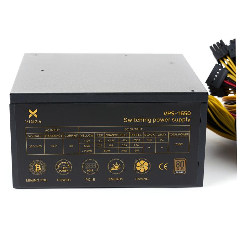 Блок живлення Vinga 1650W (VPS-1650 Mining edition)