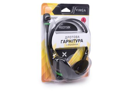 Навушники Vinga HSC015 Black (HSC015BK)