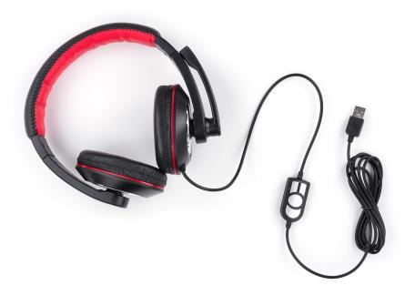 Навушники Vinga HSU040 Black USB (HSU40BK)