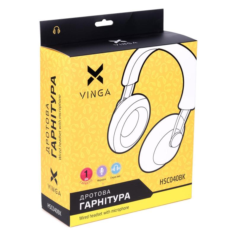 Навушники Vinga HSC040 Black (HSC040BK)