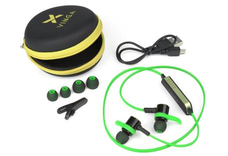 Навушники Vinga EBT050 Bluetooth Green (EBT050GR)