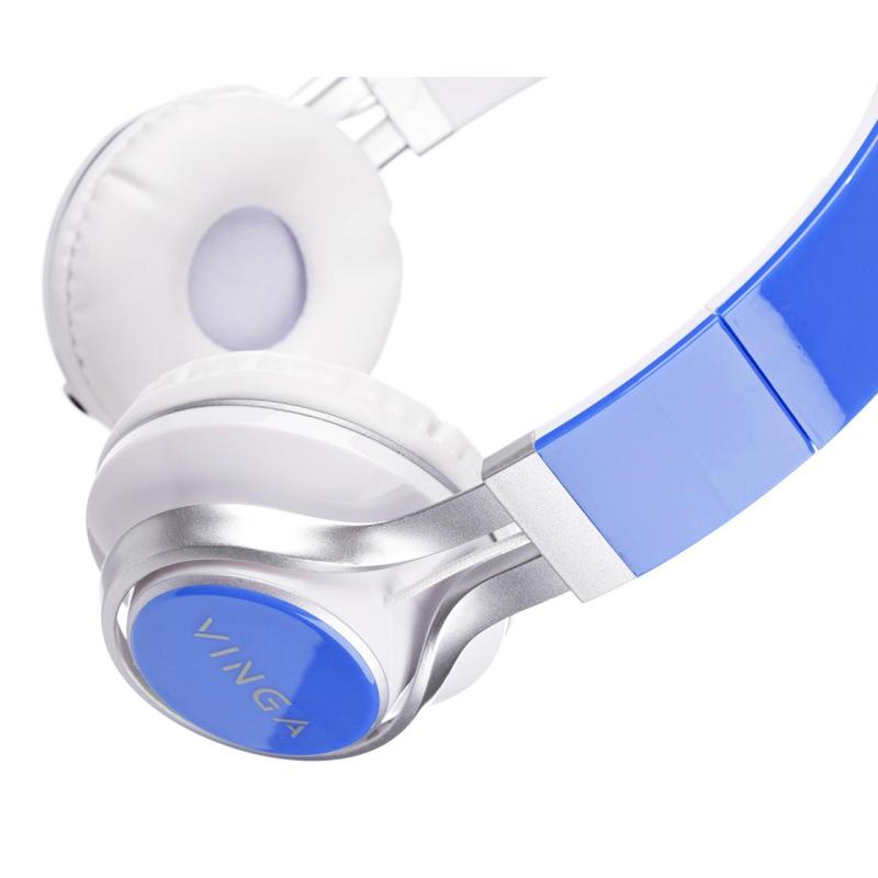 Навушники Vinga HSM040 White/Blue (HSM040WB)