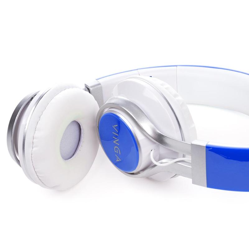 Навушники Vinga HSM040 White/Blue (HSM040WB)