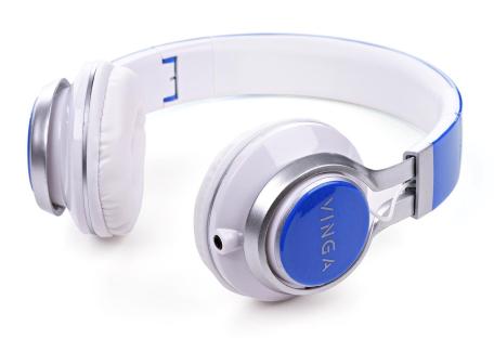 Навушники Vinga HSM040 White/Blue (HSM040WB)
