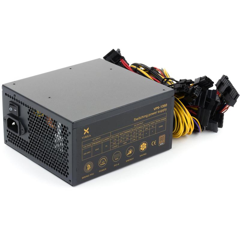 Блок живлення Vinga 1350W (VPS-1350 Mining edition V2)