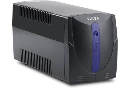 Пристрій безперебійного живлення Vinga LED 1500VA plastic case (VPE-1500P)