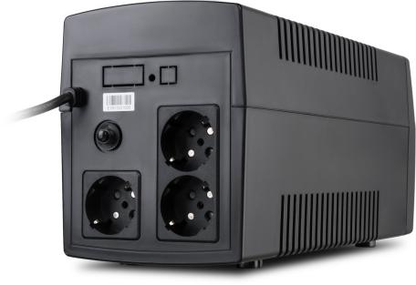 Пристрій безперебійного живлення Vinga LED 1500VA plastic case (VPE-1500P)