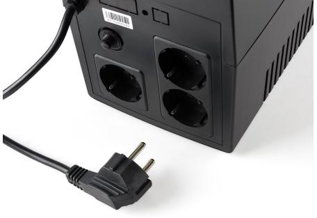 Пристрій безперебійного живлення Vinga LED 1500VA plastic case (VPE-1500P)
