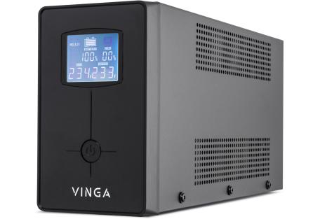 Пристрій безперебійного живлення Vinga LCD 1500VA metal case (VPC-1500M)
