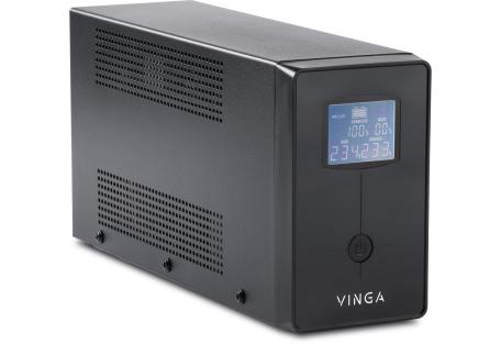 Пристрій безперебійного живлення Vinga LCD 1500VA metal case (VPC-1500M)