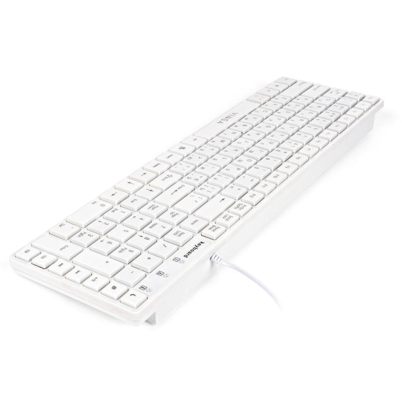 Клавіатура Vinga KB820White