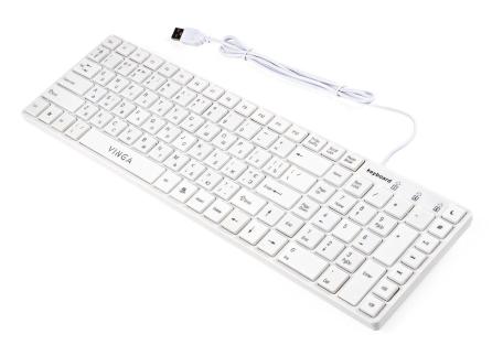 Клавіатура Vinga KB820White