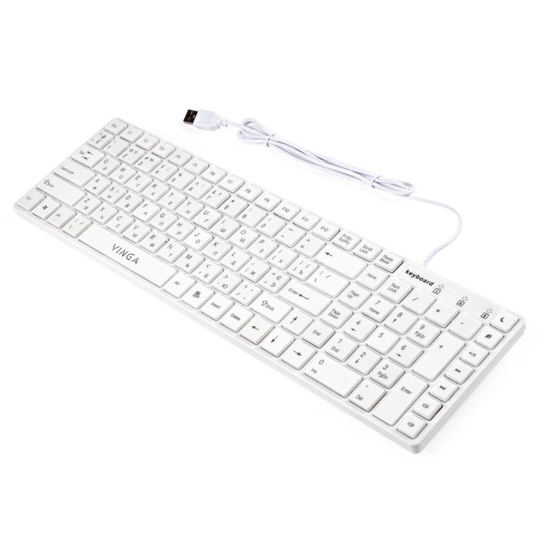 Клавіатура Vinga KB820White