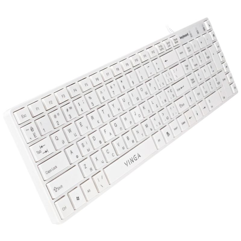 Клавіатура Vinga KB820White