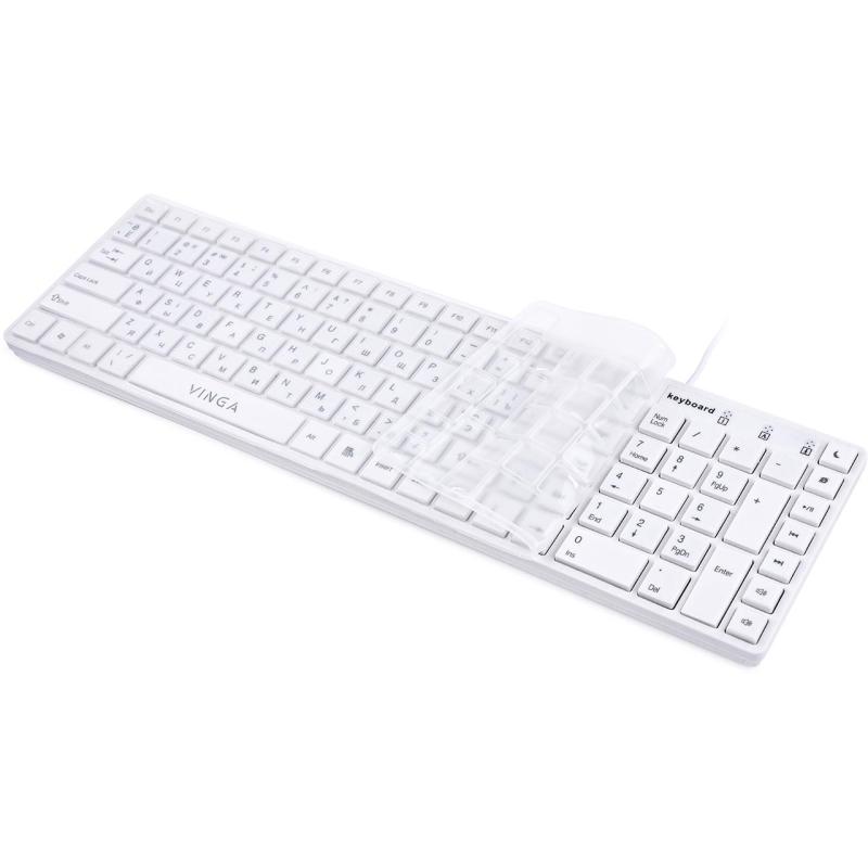 Клавіатура Vinga KB820White