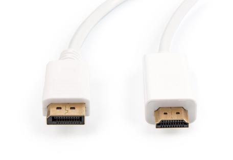 Кабель мультимедійний Display Port to HDMI  1.8m Vinga (DPHDMI01-1.8)