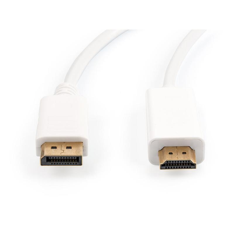 Кабель мультимедійний Display Port to HDMI  1.8m Vinga (DPHDMI01-1.8)