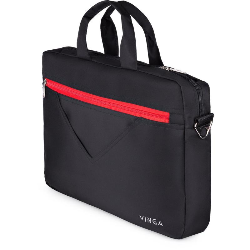 Сумка для ноутбука Vinga 15.6" NB250BR black-red (NB250BR)