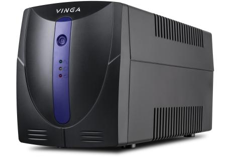 Пристрій безперебійного живлення Vinga LED 800VA plastic case with USB (VPE-800PU)