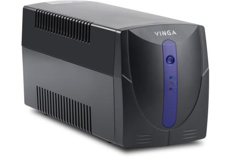 Пристрій безперебійного живлення Vinga LED 800VA plastic case with USB (VPE-800PU)