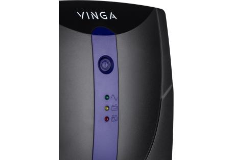 Пристрій безперебійного живлення Vinga LED 800VA plastic case with USB (VPE-800PU)