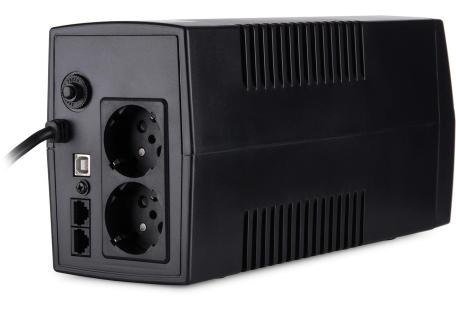 Пристрій безперебійного живлення Vinga LED 800VA plastic case with USB (VPE-800PU)