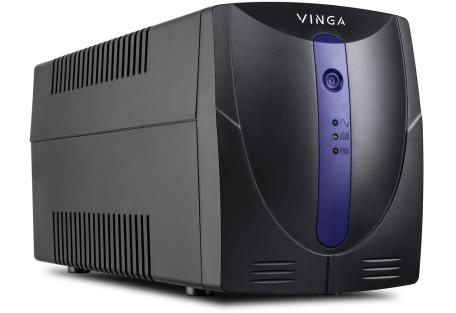 Пристрій безперебійного живлення Vinga LED 800VA plastic case with USB (VPE-800PU)