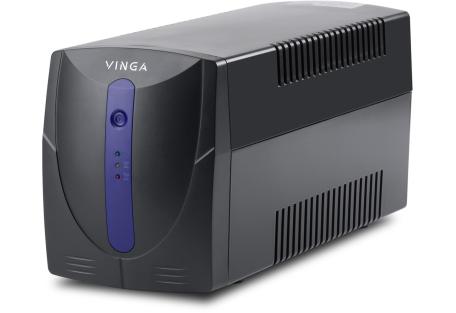 Пристрій безперебійного живлення Vinga LED 800VA plastic case with USB (VPE-800PU)