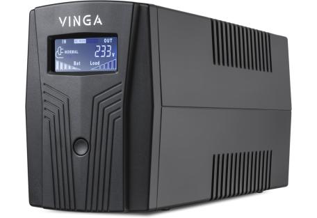 Пристрій безперебійного живлення Vinga LCD 800VA plastic case with USB (VPC-800PU)