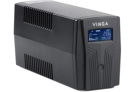 Пристрій безперебійного живлення Vinga LCD 800VA plastic case with USB (VPC-800PU)