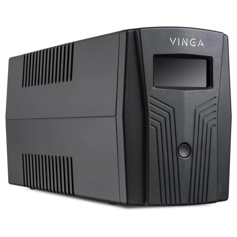 Пристрій безперебійного живлення Vinga LCD 800VA plastic case with USB (VPC-800PU)