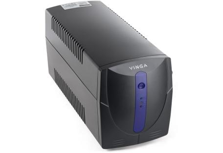 Пристрій безперебійного живлення Vinga LED 1200VA plastic case with USB (VPE-1200PU)