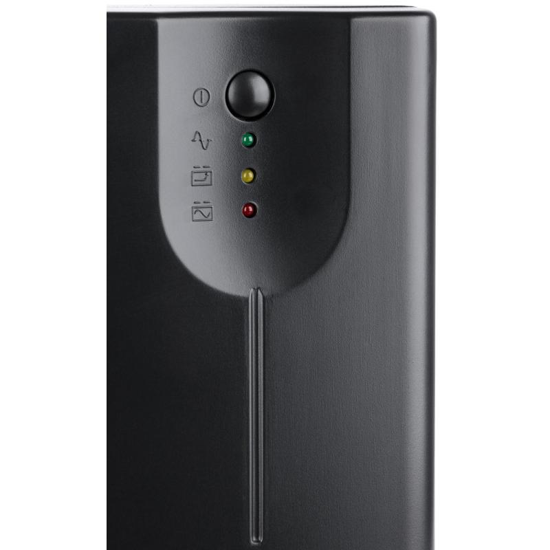 Пристрій безперебійного живлення Vinga LED 800VA metal case with USB (VPE-800MU)