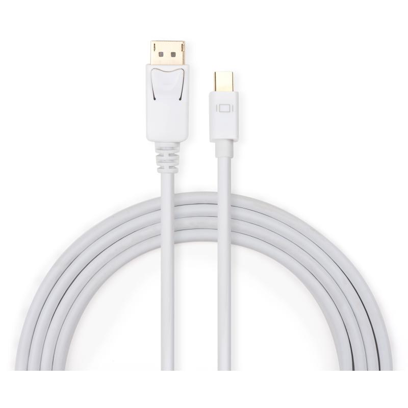 Кабель мультимедійний miniDisplay port to Display port 1.8m Vinga (DP02-1.8)