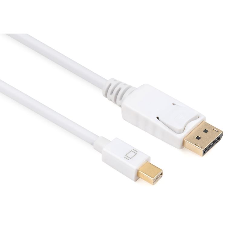 Кабель мультимедійний miniDisplay port to Display port 1.8m Vinga (DP02-1.8)