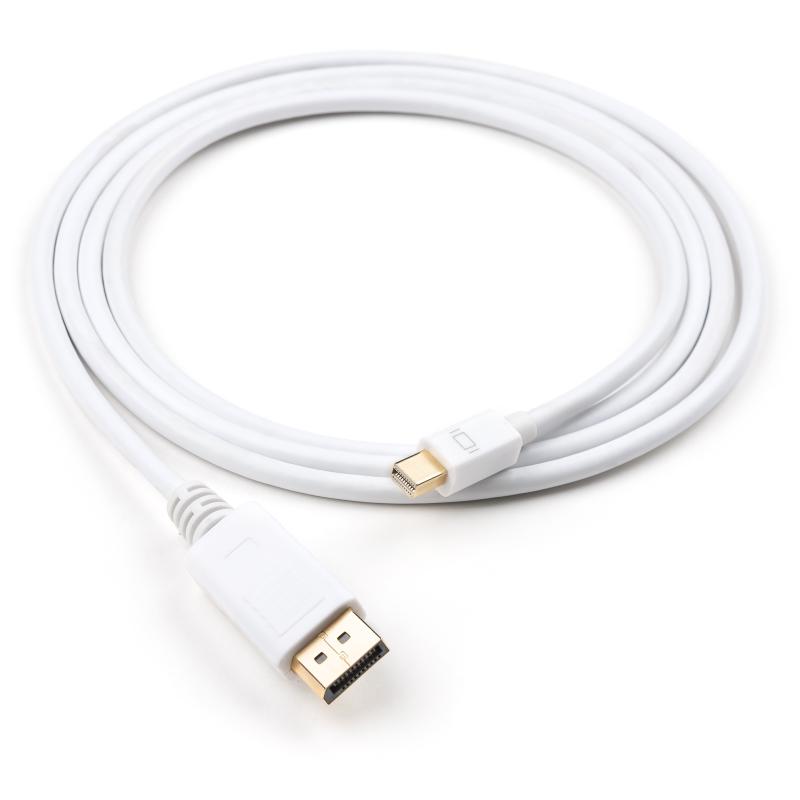 Кабель мультимедійний miniDisplay port to Display port 1.8m Vinga (DP02-1.8)