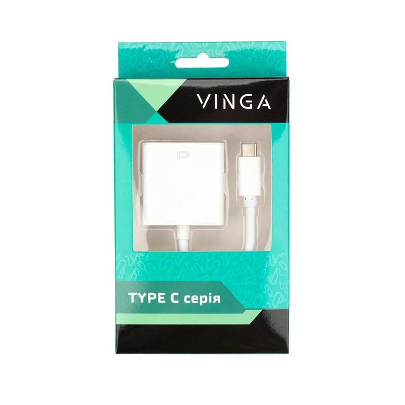 Перехідник Type-C Male to HDMI AF 0.15m Vinga (USBCMHDMI-02)