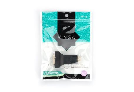 Перехідник DP M to DVI (24+5）F Vinga (DPMDVIF-01)